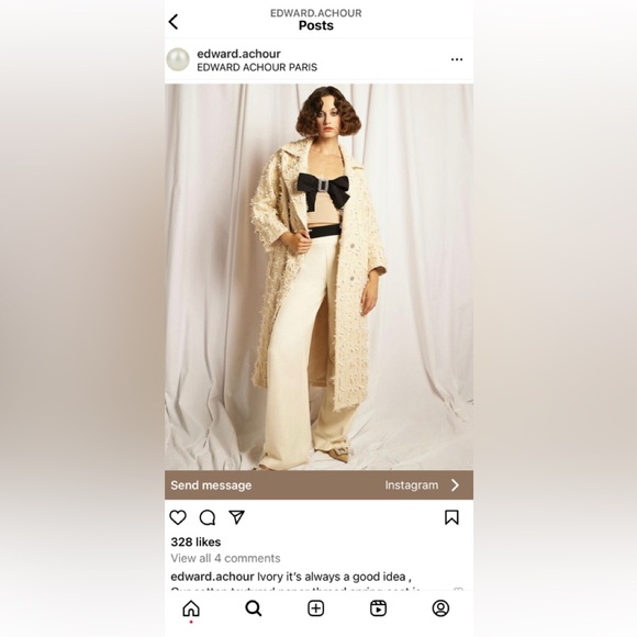 Edward Achour Paris Jackets & Blazers - Edward Achour Paris Chic 3 Season Coat